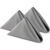 Neel Blue 20 Inch Polyester Table Napkins, Reusable, Wrinkle-Resistant Cloth Napkins, 10pcs in Silver