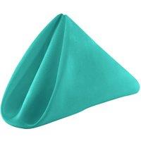 Neel Blue 20 Inch Polyester Table Napkins, Reusable, Wrinkle-Resistant Cloth Napkins, 10pcs in Turquoise