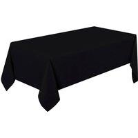Neel Blue 60 x 102 Inch Black Rectangle Tablecloth - Pack of 1