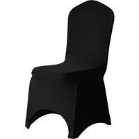 Neel Blue Dining Chair Slipcover, Premium Spandex Chair Cover in Black
