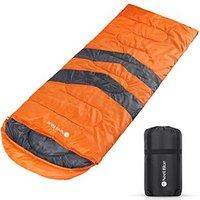 Neel Blue Sleeping Bag Single Adult All Seasons for Camping, Outdoor, Travel in Orange
