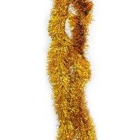 Neel Blue Christmas Tinsel Garland Shiny Metallic Fine Foil Xmas Tree Garland, 2m in Gold
