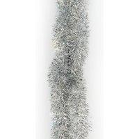 Neel Blue Christmas Tinsel Garland Shiny Metallic Fine Foil Xmas Tree Garland, 2m in Silver