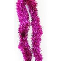 Neel Blue Christmas Tinsel Garland Shiny Metallic Fine Foil Xmas Tree Garland, 2m in Rose
