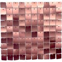 Neel Blue Shimmer Sequin Wall Panels Backdrop, 30cm x 30cm in Rose Gold | Size: 30 cm x 30 cm