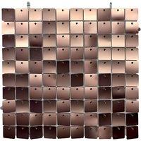 Neel Blue Shimmer Sequin Wall Panels Backdrop, 30cm x 30cm in Pink | Size: 30 cm x 30 cm