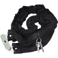 Neel Blue 38mm x 1.8m Padlock Chain, 3 Key Heavy Duty Bike Lock Chain in Black