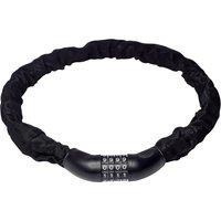 Neel Blue Combination Padlock Chain, 8mm x 1m 4-Digit Security Chain in Black