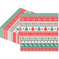 Neel Blue 33cm Christmas Reindeer Paper Napkins - Pack of 20