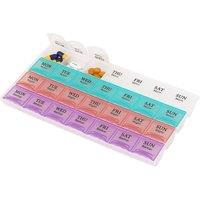 Neel Blue 7-Day Weekly AM/PM Pill Organiser - 28 Compartment