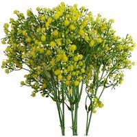Leaf Pack of 6 x 55cm Gypsophila Yellow Stem | Size: 6 x 55 cm