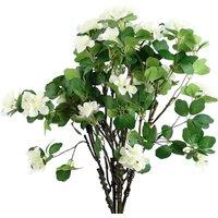 Leaf Pack of 6 x 60cm Flower Foliage Spray - White | Size: 6 x 60 cm