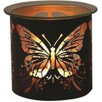 Aroma Home Multi Functional Tealight Wax Melt Burner 10.5cm - Butterfly in Black