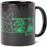 Official Rick & Morty Portal Heads Mug - Black | Size: 300ml