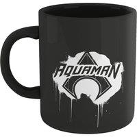 Aquaman Official Core Graffiti Mug - Black | Size: 300ml