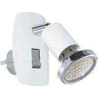 Loops Sleek Modern Design White & Chrome LED Wall Light for Indoor Spaces