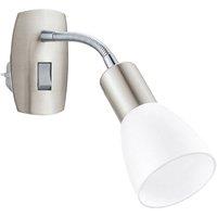 Loops Sleek Modern Satin Nickel & Chrome LED Wall Light for Indoor Spaces