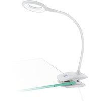 Loops Sleek Modern White LED Table Lamp for Indoor Home Decoration