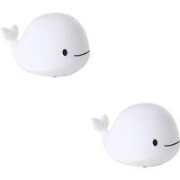 Loops 2 PACK Elegant White Table Lamp - Perfect Indoor Home Lighting Dcor
