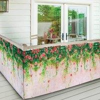 Gainsborough PVC Fence or Balcony Screen with Rope, Slate, Stone or Hedge Design