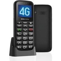 Bergstrom Easy-to-Use 4G Mobile Phone for Seniors with Large Buttons in Black