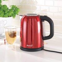 Basilico Cordless 1.7L Red Metallic Kettle with 360 Base & Limescale