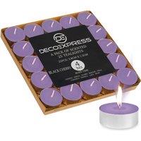 Deco Express Scented 25 Packs Tealights - Black Cherry in Purple