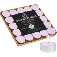 Deco Express Scented 25 Packs Tealights - Cherry Blossom in Pink