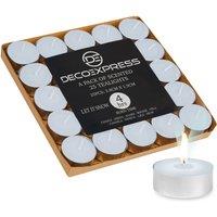 Deco Express Scented 25 Packs Tealights - Let It Snow in Blue