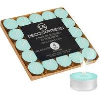 Deco Express Scented 25 Packs Tealights - Cool Eucalyptus in Green