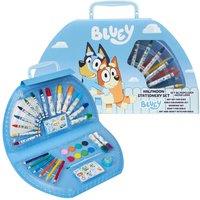 Bluey Half Moon Activity Set Felt Tip Pens Crayons Stationery Crafts in Blue