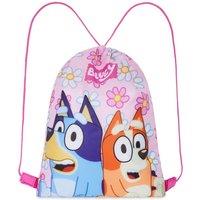 Bluey Pink Floral Drawstring Bag