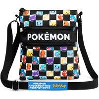 Pokemon Shoulder Bag & Anime Crossbody Small Shopping School Phone Wallet in Black
