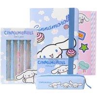 Hello Kitty Cinnamaroll Stationary Set Pencil Case Notebook Stickers Pens in Blue