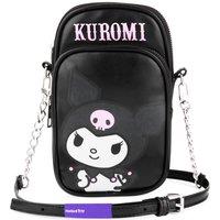 Hello Kitty Kuromi Crossbody Phone Bag Compact Travel Sports in Black