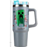 Minecraft Insulated Bradley Mug 840ml/28oz Tumbler Travel Hot & Cold in Grey