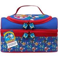 Sonic the Hedgehog Multi-Compartment Lunch Bag School Picnic Holiday Travel in Blue