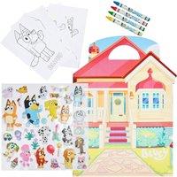 Bluey Stickers Activity Colouring Set with Crayons Art Supplies