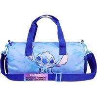 Disney Stitch Gym Bag Holdall Sports Pockets Adjustable Strap in Blue