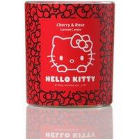 Hello Kitty Repeat Print 1-Wick Candle - Cherry & Rose Scent in Red | Size: Medium