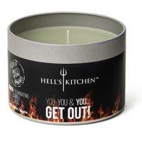 Hell's Kitchen Hell's Kitchen Basil, Patchouli & Geranium Tin Candle in Green | Size: Medium