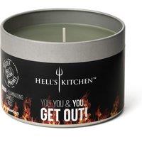 Hell's Kitchen Hell's Kitchen Lime, Mandarin & Basil Tin Candle in Green | Size: Medium
