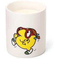 Mr. Men And Little Miss Little Miss Busy Quoted Lemon & Mandarin Scented Candle in White | Size: Medium