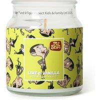 Mr Bean Lime & Vanilla Scented Candle 140g (1-Wick) in Yellow | Size: Small
