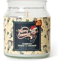 Mr Bean Cranberry, Orange & Cinnamon Scented Candle 140g (1-Wick) in White | Size: Small