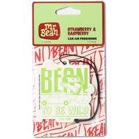 Mr Bean Strawberry & Raspberry Hanging Car Air Freshener in White | Size: Small