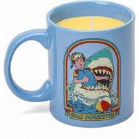 Steven Rhodes Stay Positive Blue Mug Candle with Citrus & Sea Salt Scent | Size: Medium