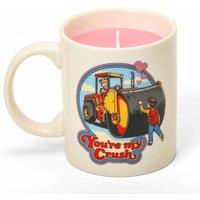 Steven Rhodes Your my crush white Mug Candle with Rose & Vanilla Scent | Size: Medium