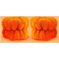 Give Me Stretchy Fleece Towel Wrist Washbands in Orange