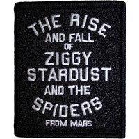 David Bowie The Rise & Fall Woven Patch in Black